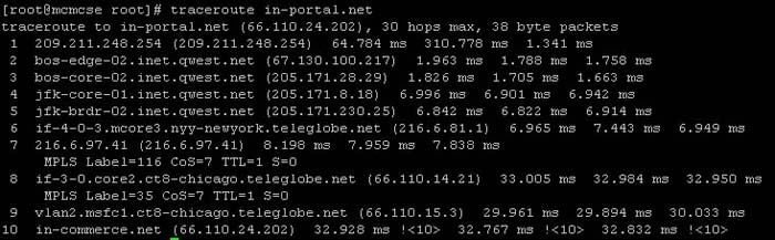 traceroute