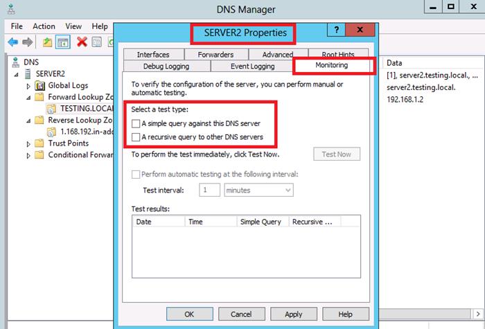 DNS Testing DNS Testing