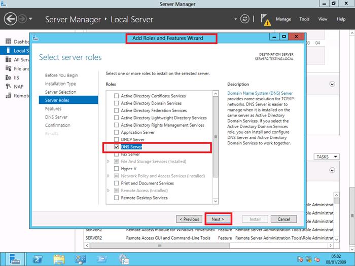 Windows Server 2012 DNS Installation Windows Server 2012 DNS Installation