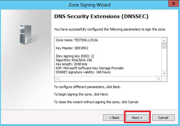 Digitally Signing Private DNS Server Zone Data