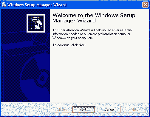 Unattended Installation Of Windows Xp. unattended setup script.
