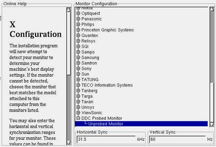 Configuring a monitor
