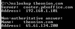 nslookup